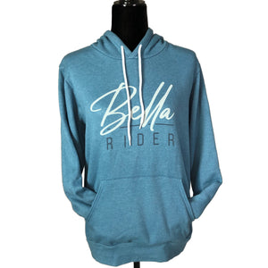 Blue Bella Rider hooded sweatshirt