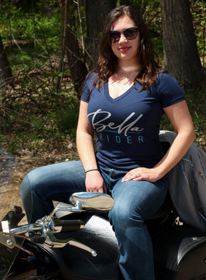 Women's Navy Logo Tee